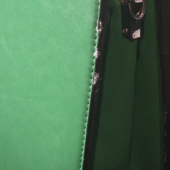 STEVE MADDEN BEVELYN SATCHEL CROSSBODY BAG W AIR POD CASE GREEN CHANGEABLE STRAP - Picture 6 of 13